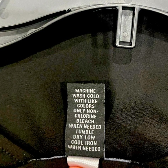 INC ladies black chiffon top Draped front Hi lo hem Cap flutter sleeve - Picture 7 of 8